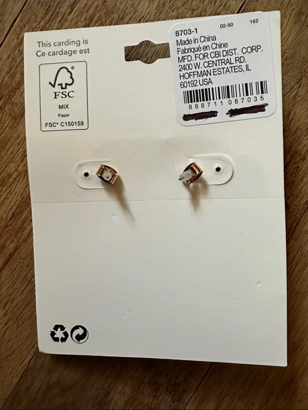 Claire's Gold Star Charm Hoop Earrings